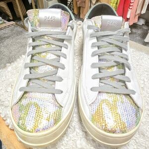 P448 Iridescent Sequin Women's Sneakers